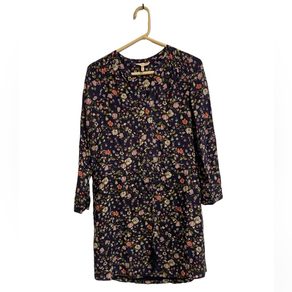 ☘️5 for $40☘️ Rebecca Taylor Floral Silk Dress Size 0 - Picture 1 of 16